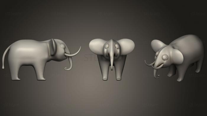 3D model elephant78 (STL)